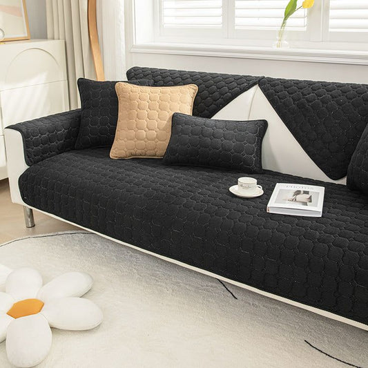 Couch Cover/Sofa Covers, Anti Slip Sofa Slipcover (Black IlI)
