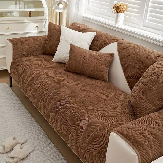 Couch Cover/Sofa Covers, Anti Slip Sofa Slipcover (Brown I)